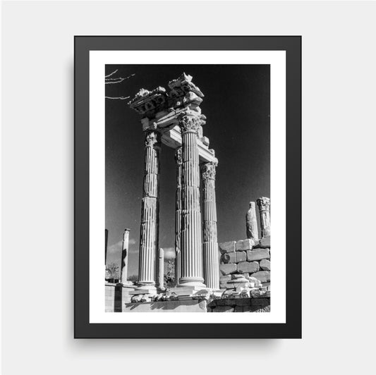 Ruins of the Temple of Trajan Acropolis of Pergamon