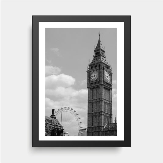 Big Ben, London, UK, Black & White Photography, Architecture