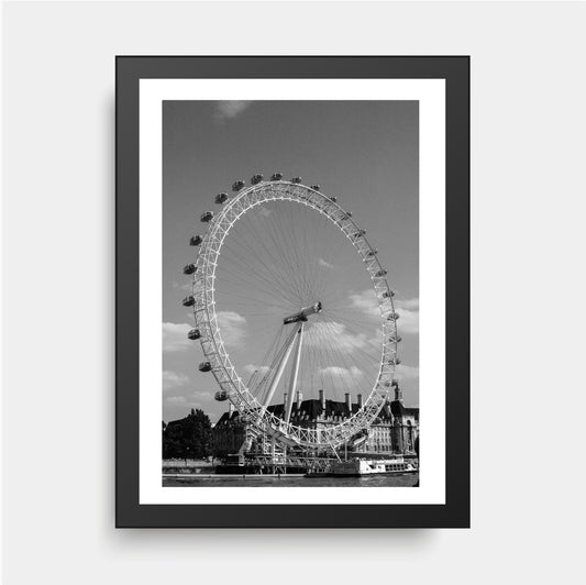 London Eye, London UK, Black & White Photography