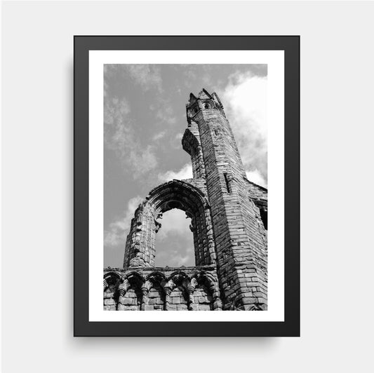 Ruins of St. Andrews Castle's Arch, Castle, Scotland, UK