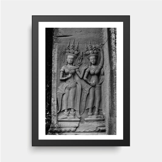 The Devatas of Angkor Wat, Bas Relief, Archeology, Cambodia